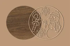Christmas Stocking Gifts Ornament SVG Product Image 2