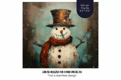 Christmas Snowman Tumbler Wrap Vintage Winter Tumbler Wrap
