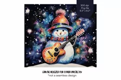 Christmas Snowman Tumbler Wrap  Watercolor Winter Tumbler 