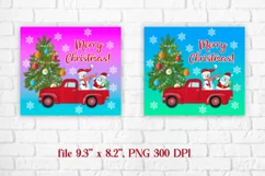 Christmas tumbler sublimation | Christmas snowman PNG Product Image 2