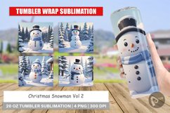 Tumbler Wrap Christmas Snowman Product Image 1