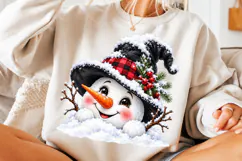 Christmas Snowman Winter Hat PNG Product Image 3