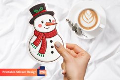 Christmas Snowmen Sticker, Snowman Christmas Decorations Product Image 1
