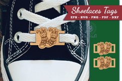 Christmas Sock Shoelaces Tags Laser Cut SVG Product Image 1