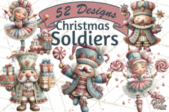 Nutcracker Clipart PNG, Classic Red Green Gold Holiday Product Image 1