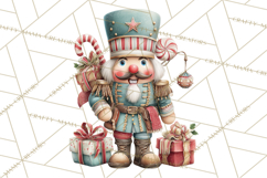 Nutcracker Clipart PNG, Classic Red Green Gold Holiday Product Image 4