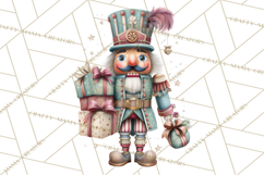 Nutcracker Clipart PNG, Classic Red Green Gold Holiday Product Image 2