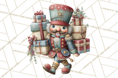 Nutcracker Clipart PNG, Classic Red Green Gold Holiday Product Image 4