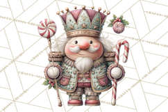 Nutcracker Clipart PNG, Classic Red Green Gold Holiday Product Image 3