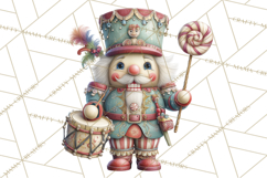 Nutcracker Clipart PNG, Classic Red Green Gold Holiday Product Image 2