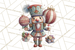 Nutcracker Clipart PNG, Classic Red Green Gold Holiday Product Image 4