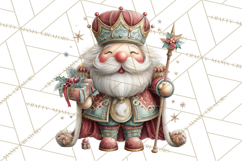 Nutcracker Clipart PNG, Classic Red Green Gold Holiday Product Image 2