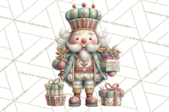 Nutcracker Clipart PNG, Classic Red Green Gold Holiday Product Image 5