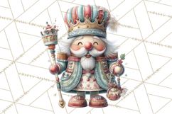Nutcracker Clipart PNG, Classic Red Green Gold Holiday Product Image 3