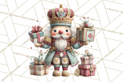 Nutcracker Clipart PNG, Classic Red Green Gold Holiday Product Image 2