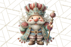 Nutcracker Clipart PNG, Classic Red Green Gold Holiday Product Image 3