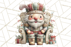 Nutcracker Clipart PNG, Classic Red Green Gold Holiday Product Image 4