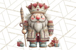 Nutcracker Clipart PNG, Classic Red Green Gold Holiday Product Image 5
