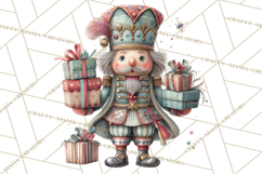 Nutcracker Clipart PNG, Classic Red Green Gold Holiday Product Image 4