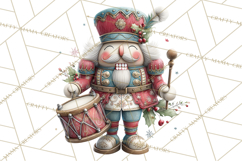 Nutcracker Clipart PNG, Classic Red Green Gold Holiday Product Image 4