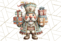 Nutcracker Clipart PNG, Classic Red Green Gold Holiday Product Image 4