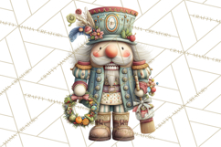 Nutcracker Clipart PNG, Classic Red Green Gold Holiday Product Image 5