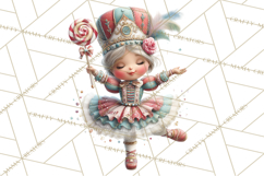Nutcracker Clipart PNG, Classic Red Green Gold Holiday Product Image 5