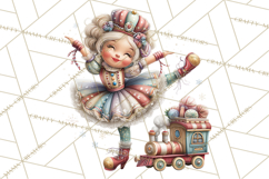 Nutcracker Clipart PNG, Classic Red Green Gold Holiday Product Image 3