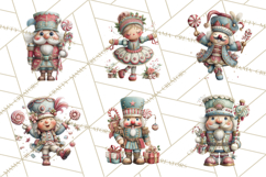 Nutcracker Clipart PNG, Classic Red Green Gold Holiday Product Image 7