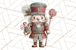 Nutcracker Clipart PNG, Classic Red Green Gold Holiday Product Image 2