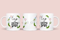 christmas spirit coffee mug sublimation wrap glass mug wrap svg presized for 11oz and 15oz glass mug are sublimation files