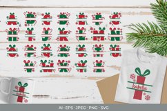 Split Christmas Giftbox Letters Monogram Product Image 2
