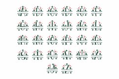 Christmas Split Monogram A-Z Sublimation Product Image 2
