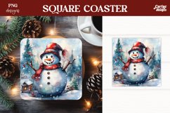 Christmas Square Coaster Sublimation