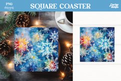 Christmas Square Coaster Sublimation