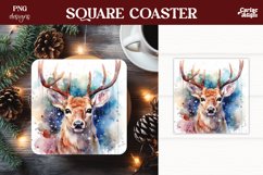 Christmas Square Coaster Sublimation