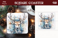 Christmas Square Coaster Sublimation
