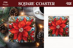 Christmas Square Coaster Sublimation