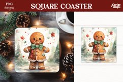 Christmas Square Coaster Sublimation