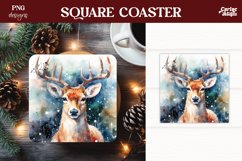 Christmas Square Coaster Sublimation
