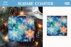 Christmas Square Coaster Sublimation