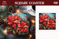 Christmas Square Coaster Sublimation