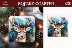 Christmas Square Coaster Sublimation