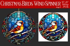 Christmas Wind Spinner, Christmas Bird Spinner, Winter Bird Product Image 1