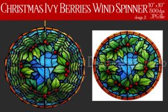 Christmas Wind Spinner, Christmas Ivy and Berries Spinner, 2 Product Image 1