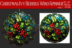 Christmas Wind Spinner, Christmas Ivy and Berries Spinner, 7 Product Image 1