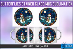 Christmas Stained Glass Mug Sublimation | 11Oz 15Oz Mug v.2 Product Image 2