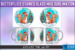 Christmas Stained Glass Mug Sublimation | 11Oz 15Oz Mug v.2 Product Image 5