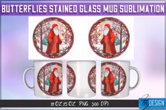 Christmas Stained Glass Mug Sublimation | 11Oz 15Oz Mug v.2 Product Image 6