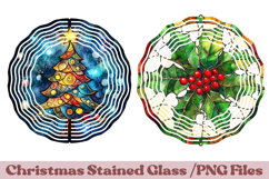 Christmas Stained Glass PNG | Christmas Ornament Design Product Image 1